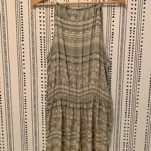 Green Boho Romper MED